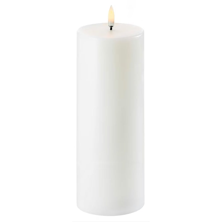 Uyuni Lighting Nordic White LED Pillar Candle