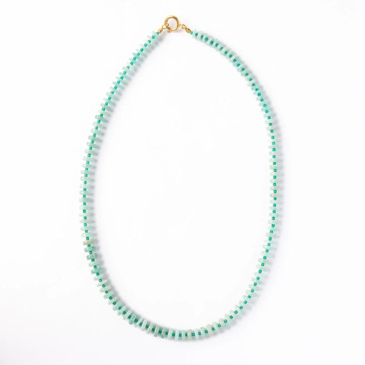 Vivianne Amazonite with Green Onyx Necklace
