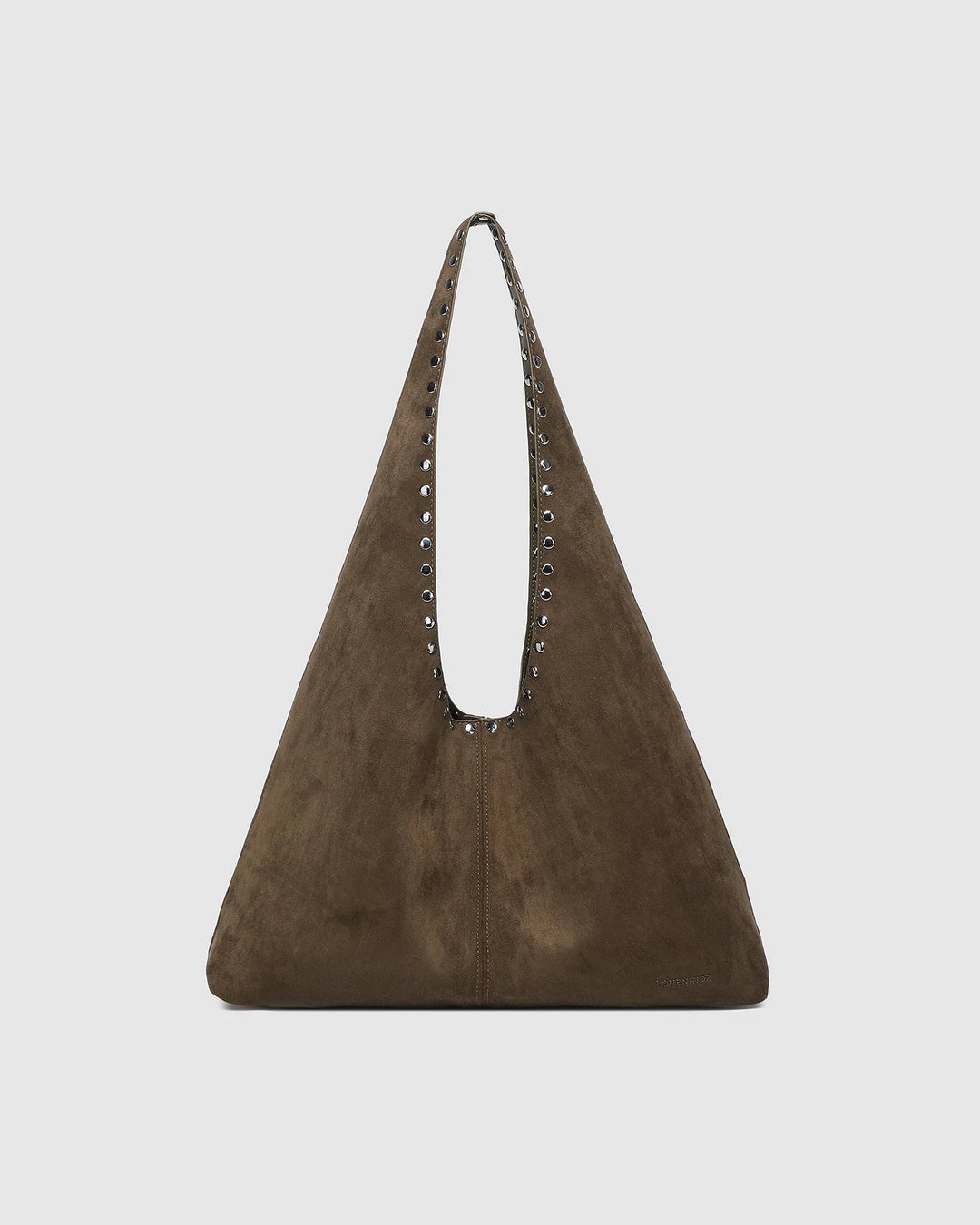 Louenhide Hailey Olive Suede Shoulder Bag
