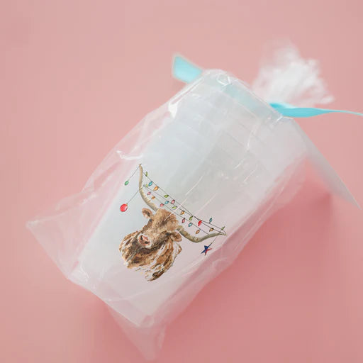 Taylor Paladino Holiday Frosted Cups Set of 6