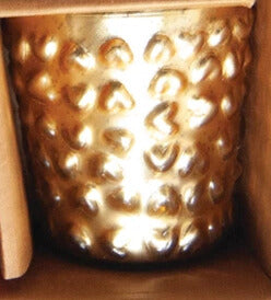 Single Embossed Mercury Glass Tealight Holder