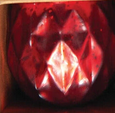 Single Embossed Mercury Glass Tealight Holder