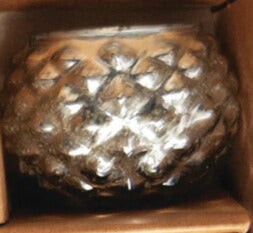 Single Embossed Mercury Glass Tealight Holder