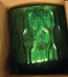 Single Embossed Mercury Glass Tealight Holder