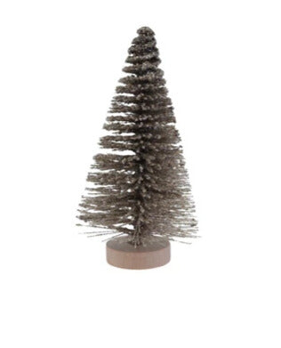 Plastic Bottle Brush Tree with Glitter