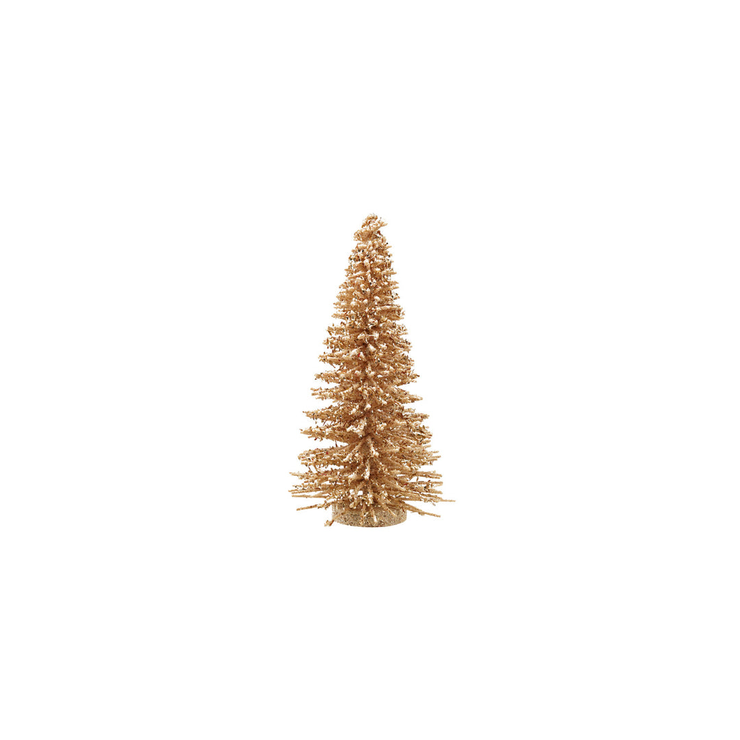 Natural Wood Tree with Iridescent Mica Flakes & Glitter