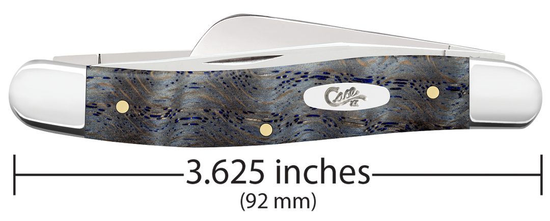 Case XX™ Stockman Blue Curly Oak Wood Stainless Pocket Knife