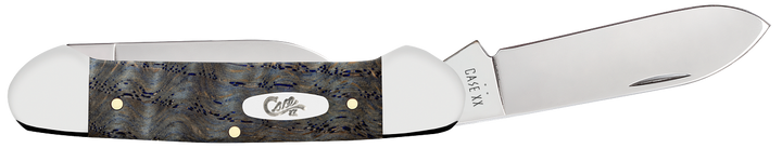 Case XX™ Canoe Blue Curly Oak Wood Stainless Pocket Knife
