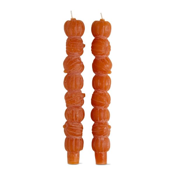 Rustic Pumpkin Stack Taper Candles