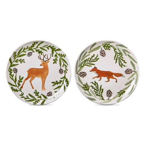 Warm Wishes Woodland Fox & Stag Appetizer Plate