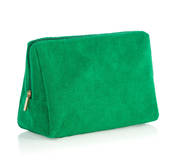 Sol Terry Zip Pouch - Green