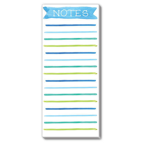 Rosanne Beck - Blue Lines Skinny Notepad – Sunset & Co.