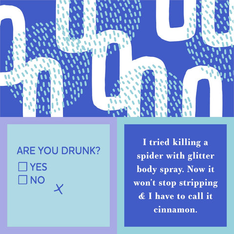 Drinks on Me - Cocktail Napkins - Are you Drunk/Cinnamon