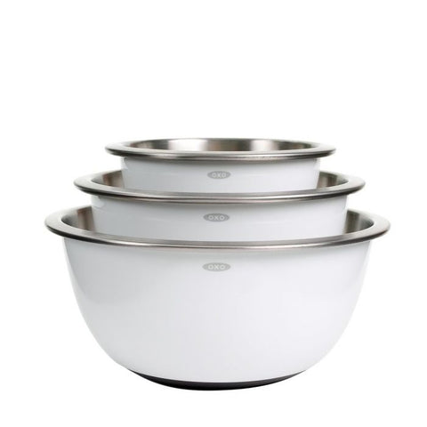 OXO Good Grips 3 Piece Stainless Steel Mixing Bowl Set