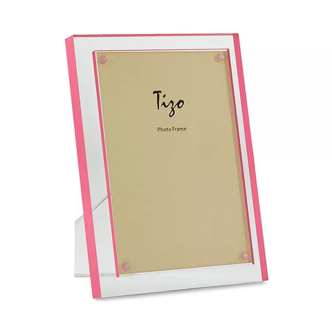 Double Border Lucite Frame - Pink