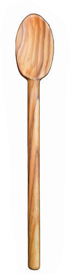 Pacific Merchants Olivewood Spoon 12"