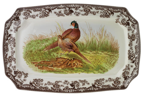 Woodland Rectangular Platter – Pheasant