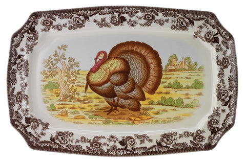 Spode - Woodland Rectangular Platter - Turkey