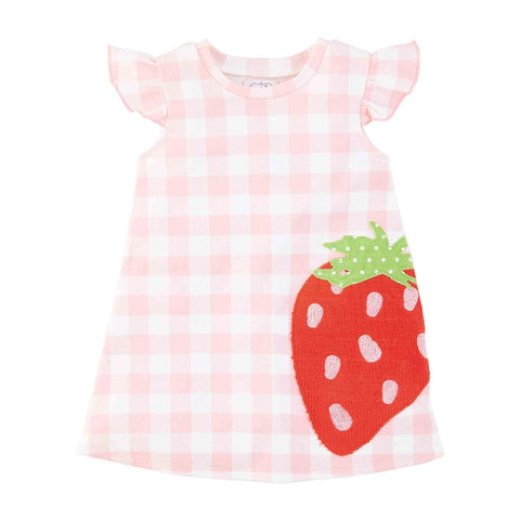 Girl's Strawberry T-Shirt Dress
