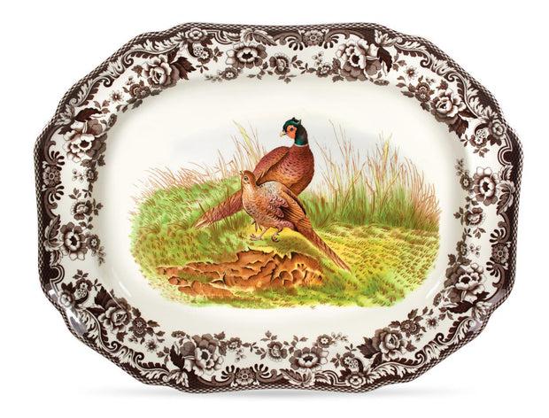 Woodland Octagonal Platter – Pheasant