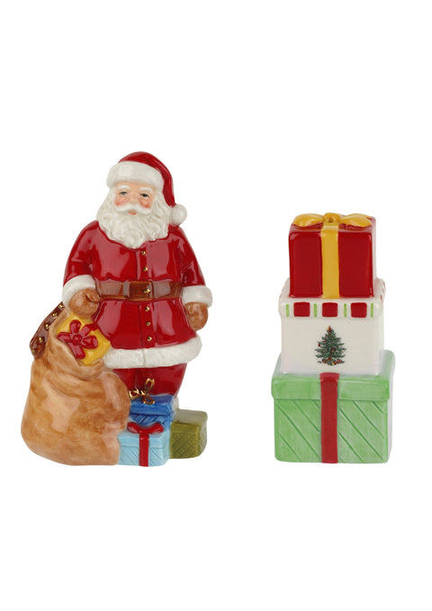 Spode - Salt & Pepper Shakers - Santa & Gifts