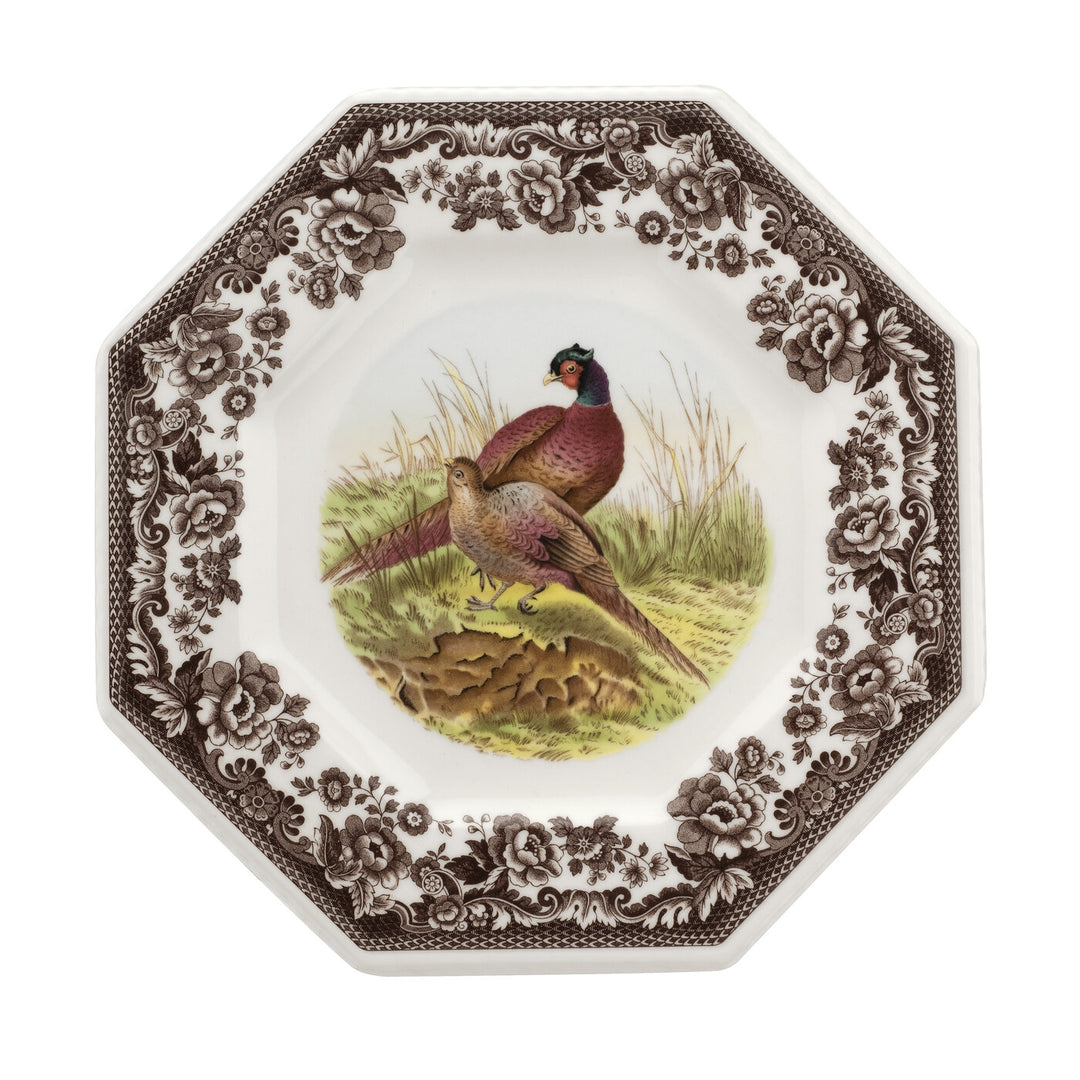 Woodland Octagonal Plate – Pheasant