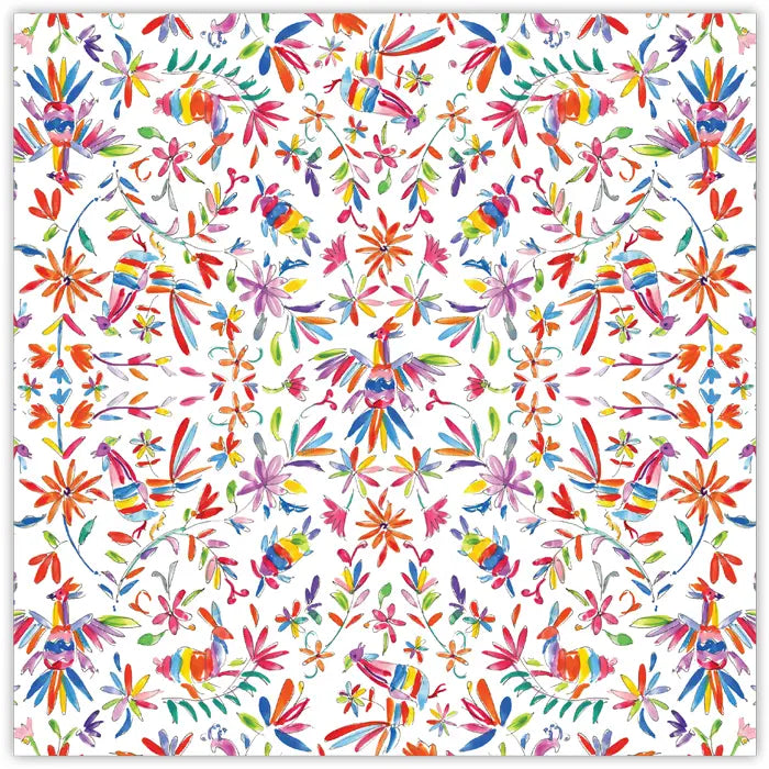 Rosanne Beck Collections - Handpainted Paper Square Placemats - Otomi Icon