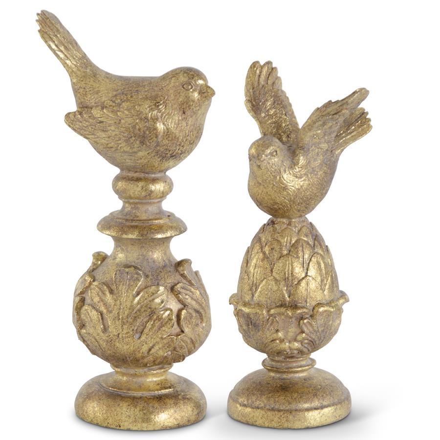 Gold Finial with Bird