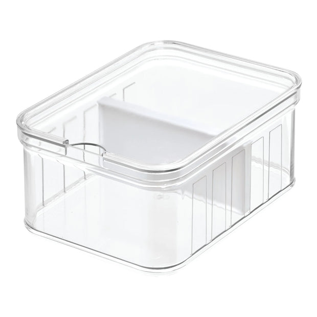 Clear Storage Bins with Lids, Small Stackable Storage Boxes with Locking  Latches and Handles (6.25 Quart, 12 Pack)