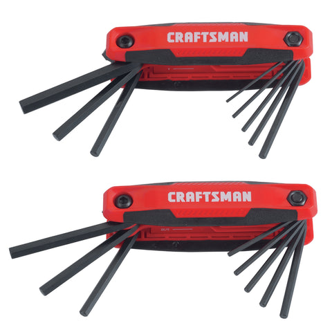 Craftman - Metric and SAE Fold-Up Hex Key Set