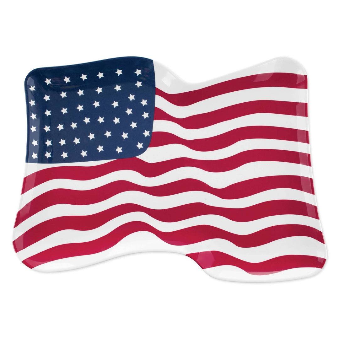 American Flag Melamine Platter