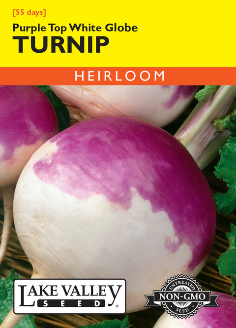 Lake Valley Seed - Purple Top White Globe Turnip
