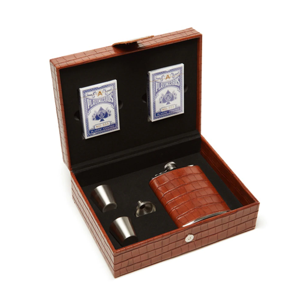 Traveling Flask and Card Set