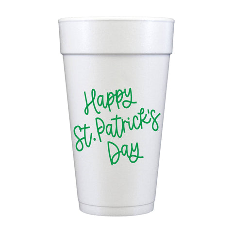 Happy St. Patrick's Day Styrofoam Cups
