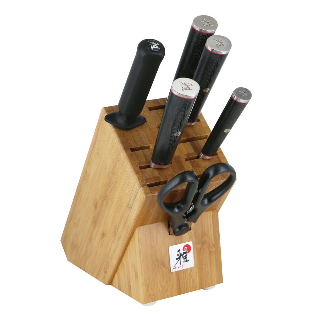 Miyabi - Natural Wood 7-piece Knife Block Set