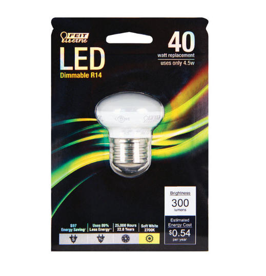 LED Bulb FEIT Electric Enhance R14 E26 (Medium) Soft White 40W