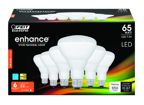 LED Bulb FEIT Electric BR30 E26 (Medium) Soft White 65W
