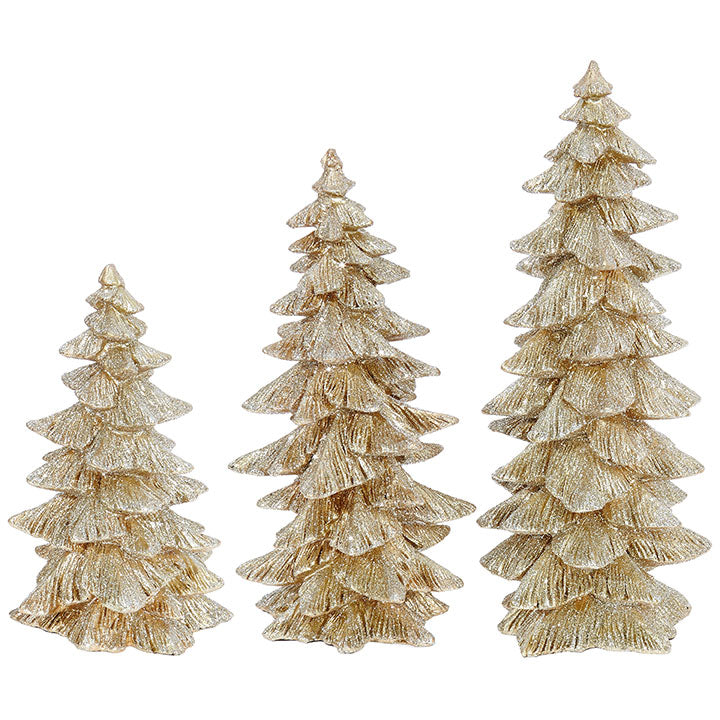 Gold Glitter Tabletop Tree