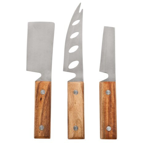 Rustic Cheese Knife 3-Piece Set