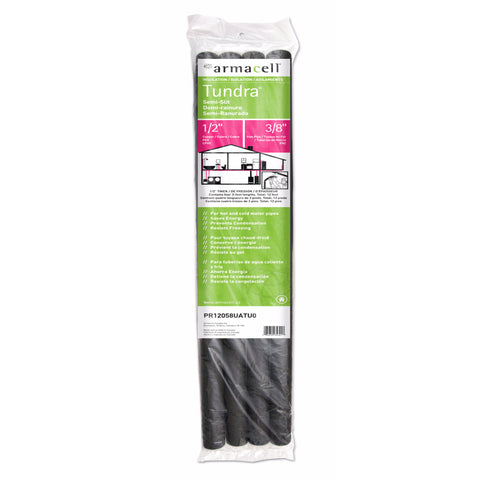 Armacell Tundra 1/2 in. X 3 ft. L Polyethylene Foam Pipe Insulation