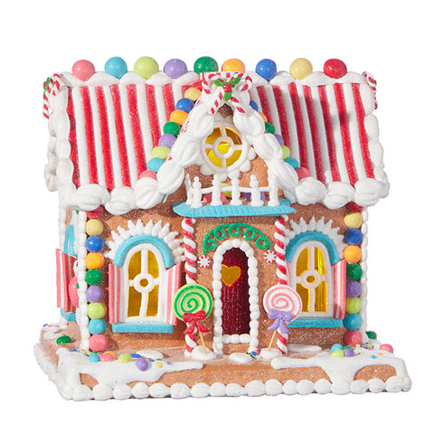 Lighted Candy Gingerbread House