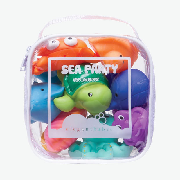 Elegant Baby - Bath Toy Squirties Set - Sea Party