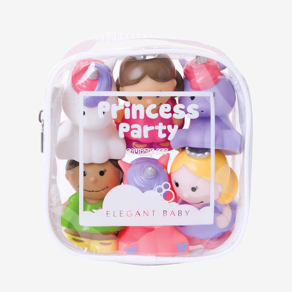 Elegant Baby Princess Party Bath Toy Squirties Set