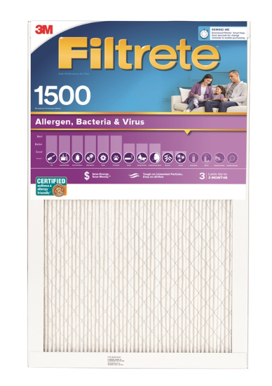Allergen Air Filter 14X25X1