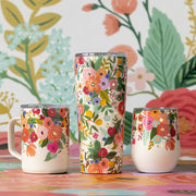Corckcicle - Rifle Paper Co. Insulated Stemless - Garden Party Cream