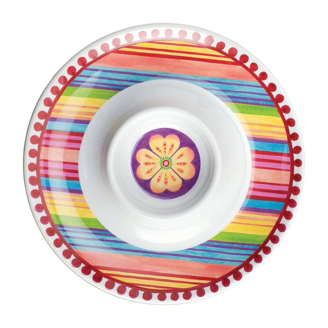 Fiesta Melamine Chip and Dip Tray
