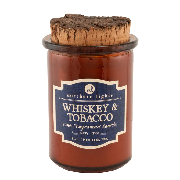 Northern Lights Spirit Jar Candle Whiskey & Tobacco