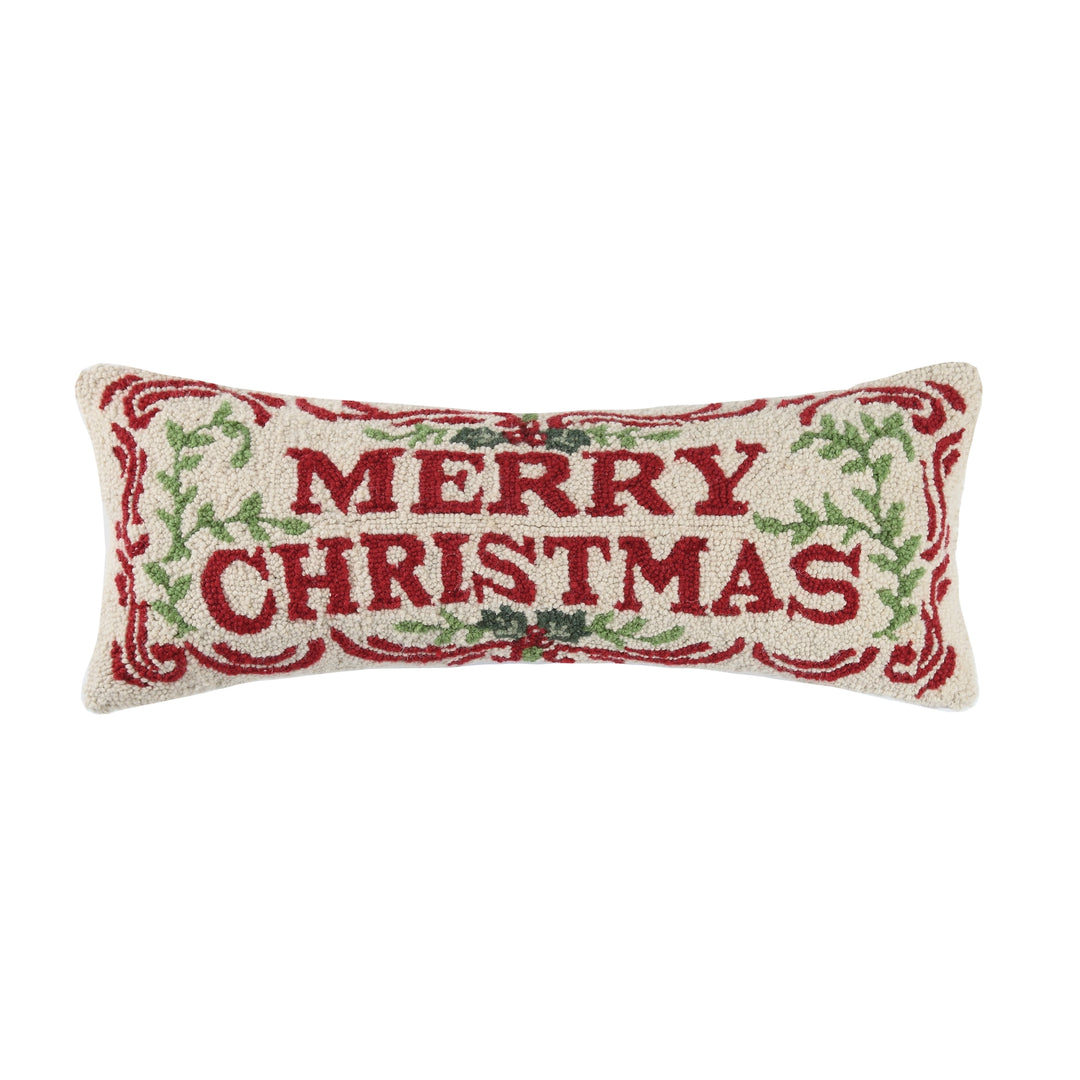 Peking Handicrafts Merry Christmas Hook Pillow