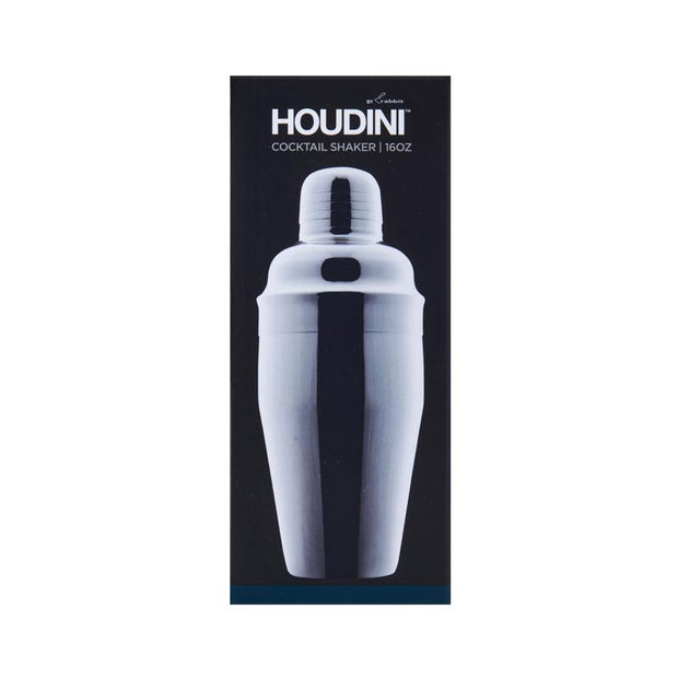 Houdini Stainless Steel Cocktail Shaker - Silver