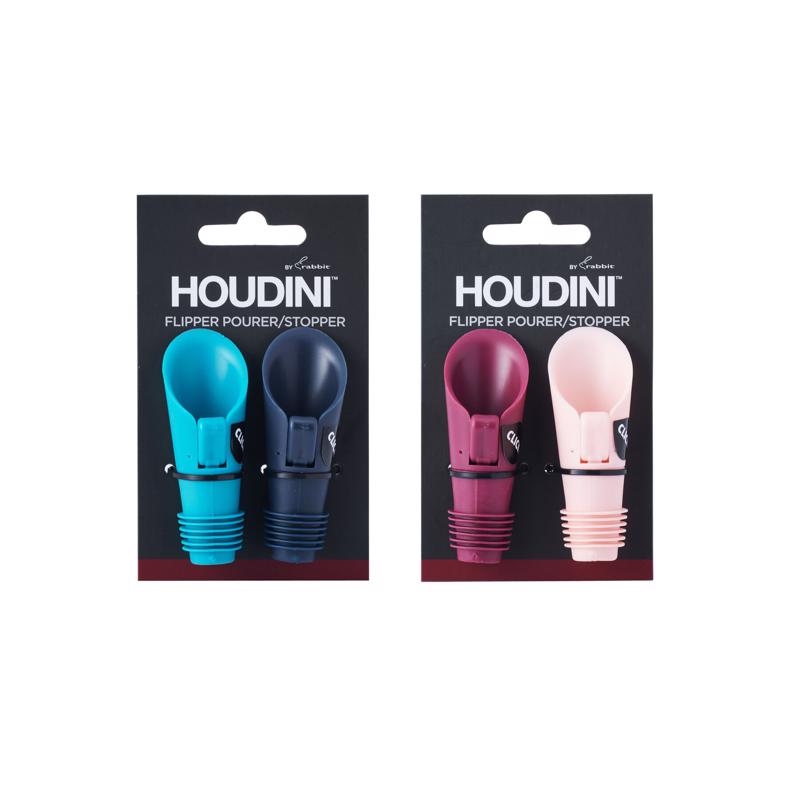 Houdini Assorted Plastic Stopper/Pourer